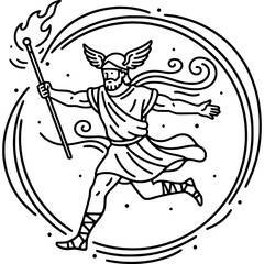 Mercury God Icon