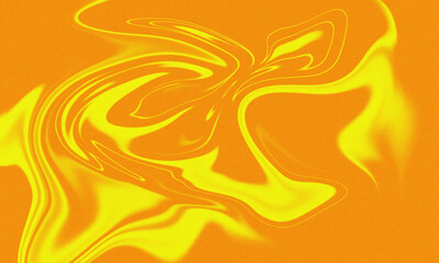 Abstract illustration with orange and yellow fluid swirls