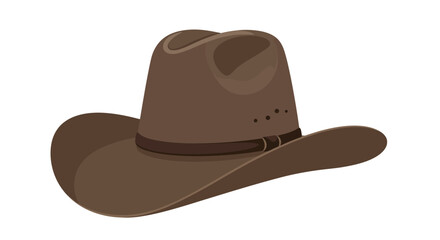 Classic Brown Cowboy Hat with Band and Details 1.