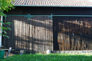 Alte Scheune in einem Bauernhof in Brandenburg