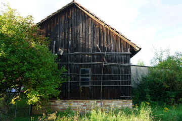 Alte Scheune in einem Bauernhof in Brandenburg