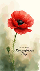 Remembrance Day banner, Remembrance Day poster, Lest We Forget banner, poppy flower design, Armistice Day poster, Veterans Day banner, memorial day remembrance, red poppy poster, military tribute bann