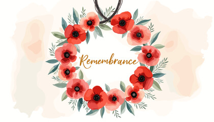 Remembrance Day banner, Remembrance Day poster, Lest We Forget banner, poppy flower design, Armistice Day poster, Veterans Day banner, memorial day remembrance, red poppy poster, military tribute bann