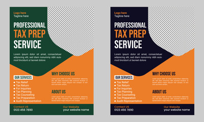 Tax Prep Service Flyer Template