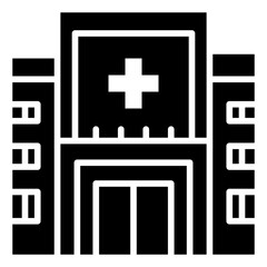 Obraz premium Hospital Building Icon