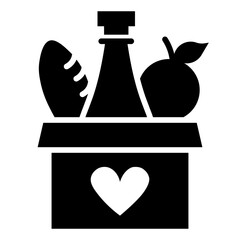 Food Donation Box with Heart