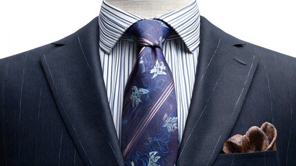 businessman adjusting his tie