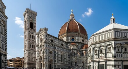 Florence Cathedral Duomo Complex Italy Architecture.