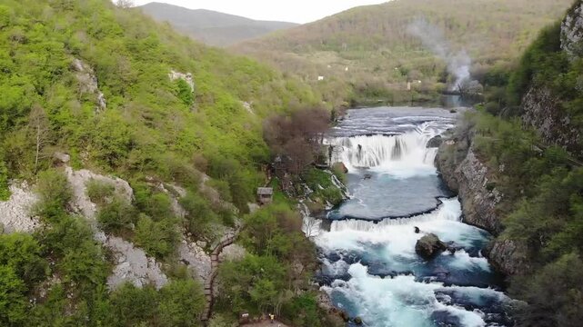 Strbaki buk, 24.5 m high, is the highest and most spectacular waterfall in the National Park and its origin is due to tectonic movements and the formation of travertine deposits.