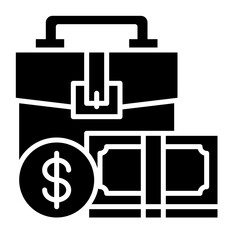 Business Finance Icon Case, Coin, Cash