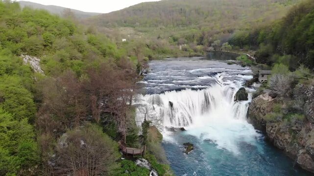 Strbaki buk, 24.5 m high, is the highest and most spectacular waterfall in the National Park and its origin is due to tectonic movements and the formation of travertine deposits.