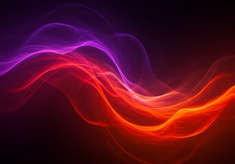 Crimson & Violet Flow: Abstract 3D Render