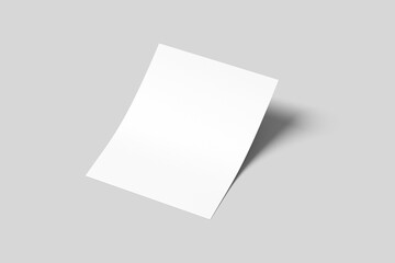 Resume Paper Mockup Blank