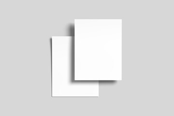 Resume Paper Mockup Blank