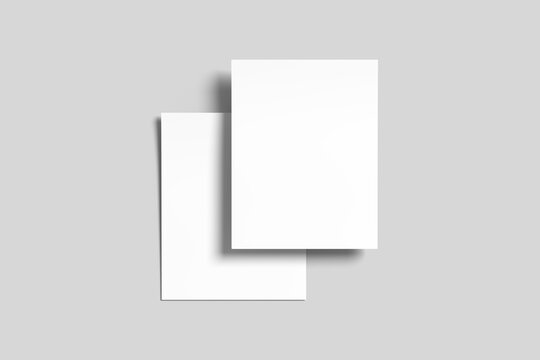 Resume Paper Mockup Blank