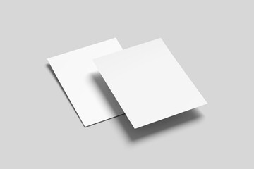 Resume Paper Mockup Blank