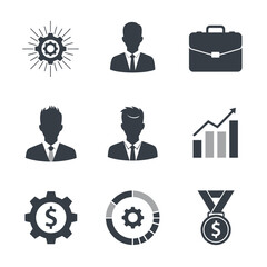 Set of business and finance icons