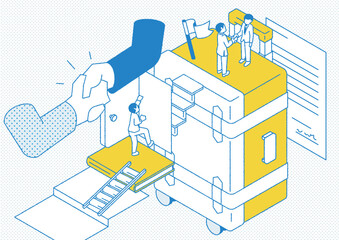 キャリアアップのイラスト