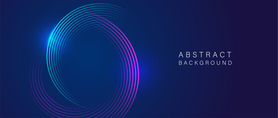 Abstract futuristic circle made of glowing neon pink particles on dark background. Ideal for tech, digital, and cyber-inspired designs.