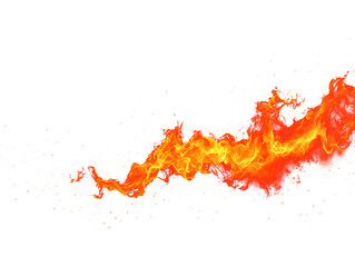 Fiery Stream Abstract Design Element