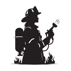 Silhouette vector illustration of temple and fire&nbsp;design