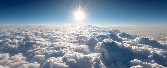 Sky Full of Clouds and Sun