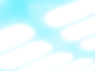 Blue background, abstract shadow line wall winter backdrop empty frame template for presentation product summer or cosmetic beauty skin care, banner organic elegant interior minimal