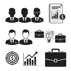 Business icons set