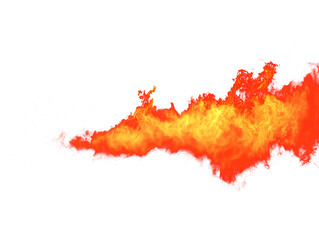 Obraz premium Fiery explosion, hot orange and yellow flames