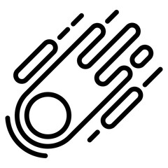 Obraz premium Meteor Shower Icon Element For Design