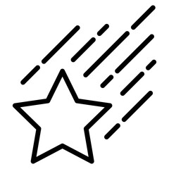 Shooting Star  Icon Element For Design