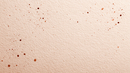 Blank vintage halloween label design with scattered brown ink splatter on textured paper creating rustic and artistic effect