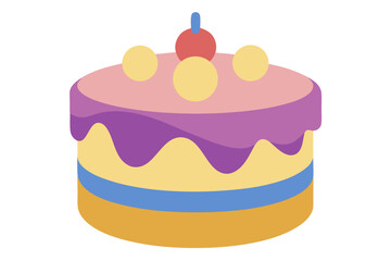 birthday cake with candles