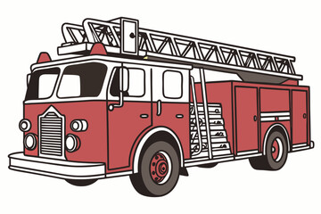 fire truck vector