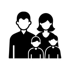 Romantic bouquet silhouette icon elegant floral vector illustration with white background