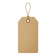 Blank kraft paper gift tag for presents