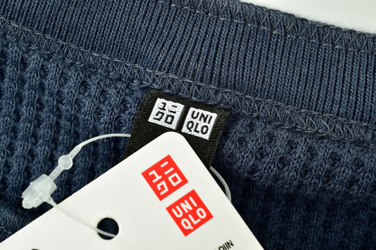 13-09-2025 New Delhi, India :- uniqlo clothing tag on tshirt