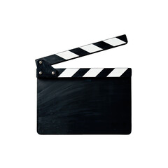 Obraz premium Open black clapperboard with white stripes