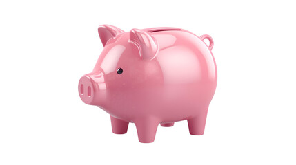 Obraz premium A pink piggy bank stands ready to save your money