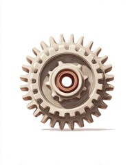 Optimizing manufacturing efficiency using gear wheel flow lines in visual communication
