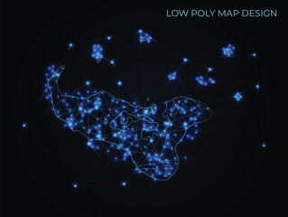 abstract digital networking connectivity vector map design	