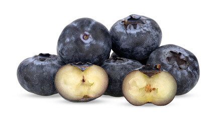 Obraz premium Blueberry isolated on transparent png