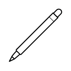 Fototapeta premium Minimalist Line Art of a Pen