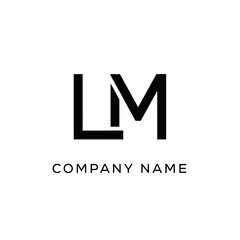 Elegant LM Monogram Logo Design for Modern Company Branding.
