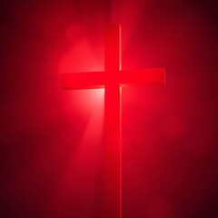 Obraz premium cross with red cross