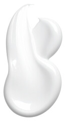 Abstract, white, textured blob.  Fluid, organic shape resembling a stylized letter or a splash