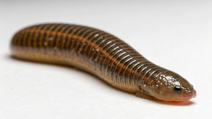 Leech on studio background