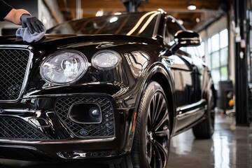 Black Luxury SUV Detailing Service