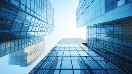 Modern skyscrapers perspective