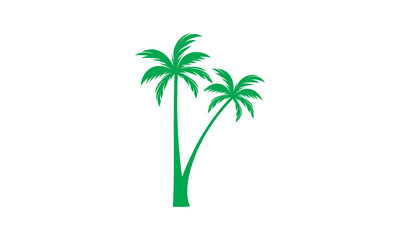 Branched coconut tree icon design